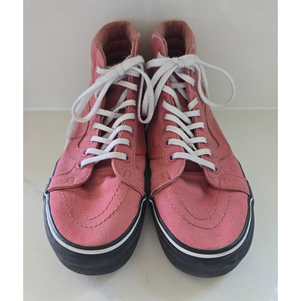 Vans Sk8-Hi Reissue Faded Rose Black High Top Sneakers Mens 7.5 Womens 9